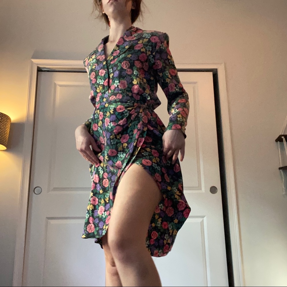 Vintage floral skirt set